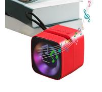 Haut-Parleur Portable - Enceinte Musicale Portable Sans Fil avec Basses Profondes et Éclairage LED - Appareil Audio Polyvalent avec Basses Profondes et Radio FM - Idéal pour Ados & Adultes en Intérieu