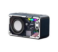Haut-parleur portable, haut-parleur extérieur sans fil, audio avec son sound, haut-parleur portable rechargeable de son surround 3D avec LED colorée pour le camping et le voyage à domicile