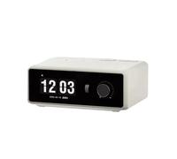 Haut-Parleur Portable Multifonction avec Chargement Sans Fil, Horloge, Écran TFT HD, Affichage des Paroles et Audio (Blanc)