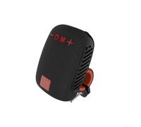 Haut-parleur portable sans fil, 1 appareil audio d'extérieur étanche avec batterie de 500 mAh et charge de type C pour les amateurs de vélo et de randonnée (noir)