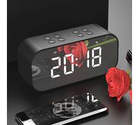 haut-parleur Portable sans fil, Bluetooth 5.0, HiFi, musique, colonne, caisson de basses, écran miroir de bureau, affichage de réveil