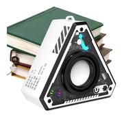 Haut-parleur Portable - Subwoofer Sans Fil Compact, Booster De Basse Rechargeable | Petite Boîte Audio ABS Avec Sortie Stéréo, Fonctionnalité De Créneaux De Cartes Pour Le Camping De Plage, La Fête De