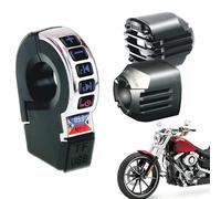 Haut-parleur pour moto | Klaxon de guidon sans fil avec chargement de téléphone intégré | Barre de son de moto étanche | Pour vélo, scooter, voiture, vélo, automobile adulte