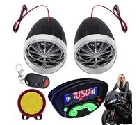 Haut-parleur pour moto - Système audio pour moto, système audio MP3, alarme antivol amplificateur de musique avec télécommande