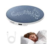 Haut Parleur Pour Oreiller, Enceinte Oreiller Bluetooth, Bluetooths Pillow Speaker For Sleeping, Pillow Bluetooth Speaker, Sommeil Avec Bruit Blanc Et Minuterie Conception De Base En Silicone(Bleu)