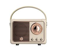 Haut-Parleur Rétro BT Radio FM Vintage sans Fil À L'ancienne Classique Amélioration des Basses Fortes(D)
