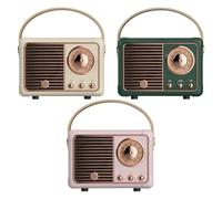 Haut-parleur rétro - Lecteur de musique portable, boîte de son sans fil vintage, accent décoratif mignon | Décoration audio de style antique pour bureau, cuisine, dortoir, fête, extérieur, camping
