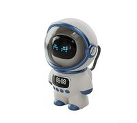 Haut-parleur robot interactif intelligent avec radio 5,1 Fm pour enfants apprenant à s'accompagner de compagnons Couleur rose Construction en plastique Usage domestique (Blanc)