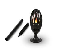 HDME Haut-Parleur sans Fil Bluetooth avec Eclairage A LED, Effet Flamme - Intérieur/Extérieur, Etanche IPX4, Enceinte Amplifiée 3W, Rechargeable