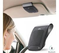 Haut-parleur sans fil Bluetooth Mains Kit voiture gratuit Haut-parleur téléphone Visor noir