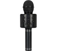 Haut-parleur sans fil Bluetooth, microphone à main, microphone à touches multifonctions, deux haut-parleurs,Noir