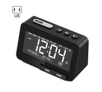 Haut-parleur sans fil Bluetooth stéréo, affichage numérique LED, alarme, Radio TF/FM, mains libres, appel, lecteur de colonne de musique