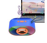 Haut-Parleur sans Fil Extérieur, Enceinte Nomade avec Appairage, Gadget Électronique Rechargeable Dragonne Lumière Colorée pour Voyage et Décoration