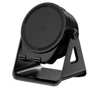 Haut-parleur sans fil - Haut-parleur audio à induction sans fil avec lumière, rotation 360° interaction intelligente électronique portable pour voyage extérieur voiture table de chevet bureau