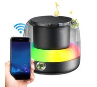 Haut-Parleur sans Fil | Mini Enceinte Musicale 5.0 Lumière Multicolore | Lecteur Musical Portatif pour Chambre Salon Camping Plage Piscine Extérieur avec Portée 10 Mètres