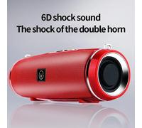 Haut-parleur sans fil Portable, Bluetooth 200W, haute puissance, Audio extérieur, stéréo 3D, Surround, TWS, voix FM, Promotion RHDE black