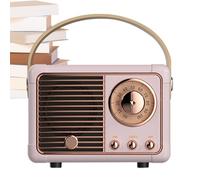Haut-parleur sans fil rétro - Léger vintage portable stéréo mignon - Son mignon - Décoration extérieure - Pour chambre à coucher - Parfait pour les adolescents - Multi-usage extérieur et intérieur