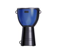 Haut-parleur solaire BT portable sans fil en forme de tambour africain avec fonction d'éclairage de lampe de poche pour l'intérieur, la plage, les fêtes, la randonnée, le vélo intégré