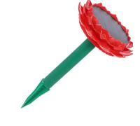 Haut-parleur Solaire Lotus Étanche Portable pour Musique Bouddhiste | Plastique Rouge, Batterie 500 Mah, Usage Extérieur, Forme Fleur, Lecteur Autonome, pour Famille