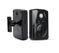 Haut-parleur sonore activé par détecteur de mouvement infrarouge intégré avec microphone vocal enregistrable pour vente de magasin, alerte de porte de garage, carillon de porte de salutation, rappel
