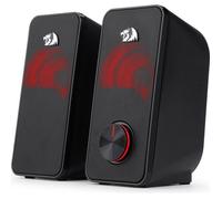 Redragon Haut-parleur stéréo 2.0 Stentor (GS500) 2x5W, rétroéclairage rouge, USB et jack 3,5 mm