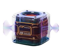 Haut-parleur transparent | Caisson de basses sans fil - Électronique grand public pour bureau, douche, cour, activités de plein air, vélo, soirées feu de camp