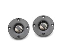 Haut-Parleur Tweeter Audio HiFi 4ohm, 2 pièces, Haut-Parleur Rond 66mm, diaphragme en Titane, Bord en Soie, Home cinéma, Contacts plaqués Or