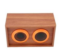 Haut-parleur tweeter en bois, haut-parleur aigu passif en bois HiFi avec son sans perte, haut-parleur de bibliothèque compact de 35 W et 6 Ω pour système audio domestique et amateu (Grain de bois)