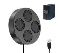 Haut-parleur USB magnétique - Système audio de bureau ABS | Haut-parleur haut volume de 12 cm avec câble de 130 cm | Barre audio PC filaire compacte pour ordinateurs, ordinateurs portables