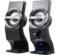 Haut-parleur USB portable 6W RMS Multimédia Stéréo Jack 3.5mm Ordinateur PC portable