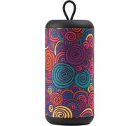 Haut-Parleur Vertical Haut-Parleur Bluetooth 5.0 Extérieur - 5 Watts De Puissance - Playtime 4 Heures - Charge 1,5 Heures - Entrée Micro Sd, Clé Usb Et Câble Aux - Fantaisie Cercles[Z373]