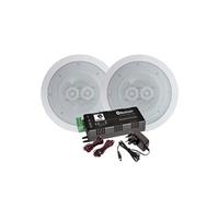 Haut-parleurs 2x120W B404, plafond encastrable WATERPROOF Hifi, Amplificateur stéréo E-audio B425BL, Bluetooth 5.0 2x15W