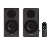 Haut-parleurs Actifs 2.0 FONESTAR CLASS-220B Blancs 2*RMS/45W 60-20000HZ entrées 2*Ligne AUX/2*RCA Récepteur BT 5.0 Télécommande à Distance