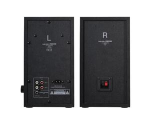 Haut-parleurs Actifs 2.0 FONESTAR CLASS-220N Noirs 2*RMS/45W 60-20000HZ entrées 2*Ligne AUX/2*RCA Récepteur BT 5.0 Télécommande à Distance