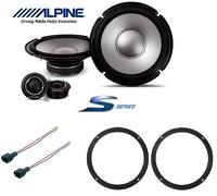 Haut-parleur 2 voies coaxiales - ALPINE - S2-S80C - 20 cm - Tweeters à dôme 2.5 cm - Boîtier pivotant