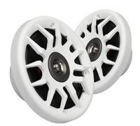 Haut-parleurs audio marins, 80 W, 16,5 cm, résistants à l'eau, résistants aux UV, avec tweeter à dôme métallique, haute performance, pour camping-car et véhicule (blanc)