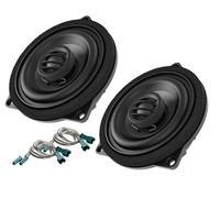 Audison APBMW X4M - Paire de coaxiaux 100 mm pour BMW/Mini, 80W Peak, Montage Plug & Play avec Small Basket pour Portes d’Origine