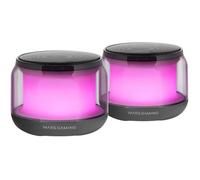 Mars Gaming Haut-parleurs MSAURA – Bluetooth 5.3, DSP 15W, RGB ClearView 360º, Noir