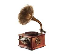 Haut-parleurs Bluetooth Mini phonographie, Haut-Parleur en Bois, avec Caisson de Basses, décoration pour la Maison et Le Divertissement