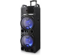 Enceinte karaoké Aiwa KBTUS-900 LED 100W avec microphones sans fil, BT et télécommande