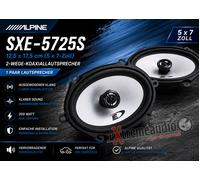 Alpine Haut-parleurs 5 x 7 2 voies SXE-5725S – 200 W – Noir (Import Royaume Uni)