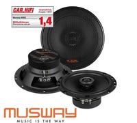 Haut-parleurs coaxiaux 2 voies Musway MS62 16,5 cm (6,5") 180 watts, 1 paire