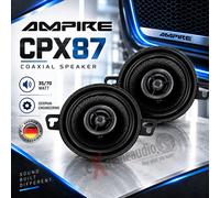 Haut-parleurs coaxiaux Ampire CPX87 2 voies sans grille, 87 mm - 1 paire
