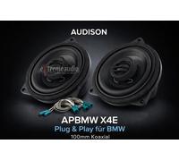 Haut-parleurs coaxiaux Audion APBMW X4E 10 cm pour divers modèles BMW 1 paire
