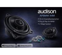 Audison Haut-parleur coaxial APBMW X4M 100 mm 2 voies 80W Tweeter Tetolon 20 mm 4Ω pour BMW Mini