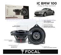 Haut-Parleurs Coaxiaux FOCAL Plug Et Play IC BMW 100 Pour BMW Z4 E85
