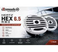 Haut-parleur coaxial Hertz HEX 6,5 M-W-O 16,5 cm (6,5") pour bateaux Marine O...
