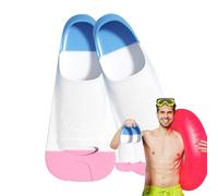 Haut-parleurs de natation pour : palmes flottantes en silicone avec sac de rangement en maille, équipement de plongée et entraînement portables pour l'apnée, l'exercice de la piscine et les