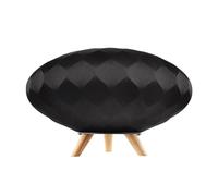 Haut-parleurs Dock Construction en métal avec tampon en bois absorbant les chocs pour haut-parleurs de formation en noir et blanc