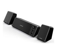 Haut-parleurs d'ordinateur Mini puissant haut-parleur Bluetooth 5.0 PC 2.1 canaux avec caisson de basses